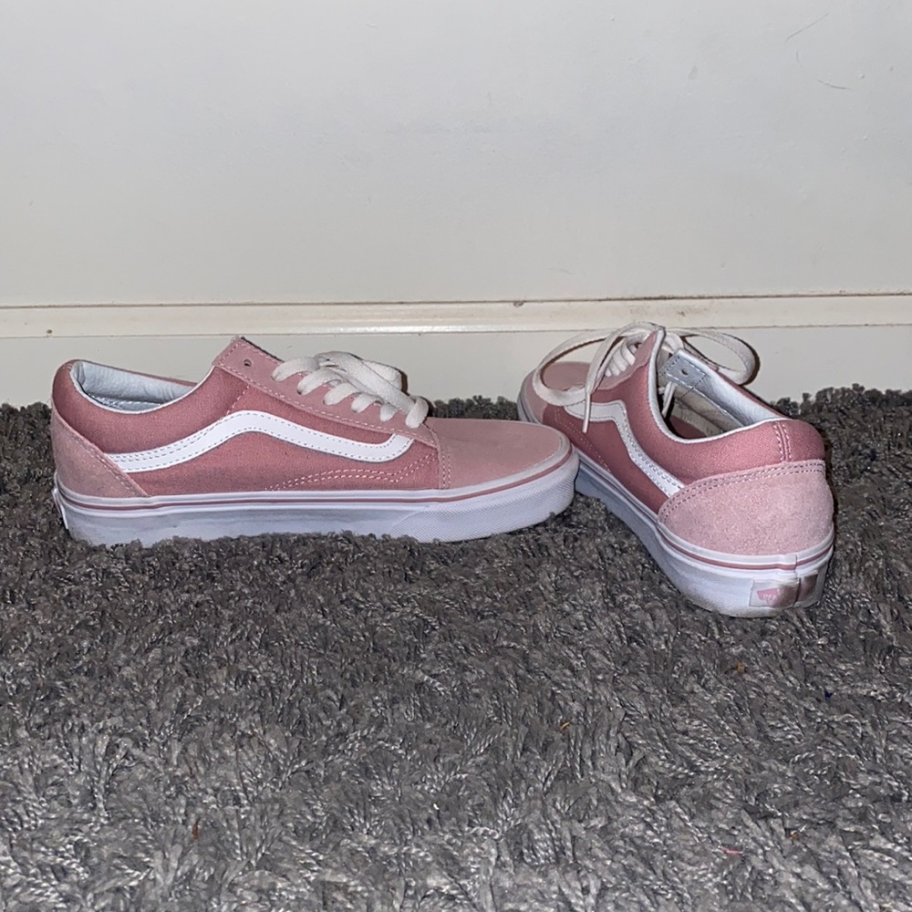 light pink vans - size 7.5 women’s or 6 men’s